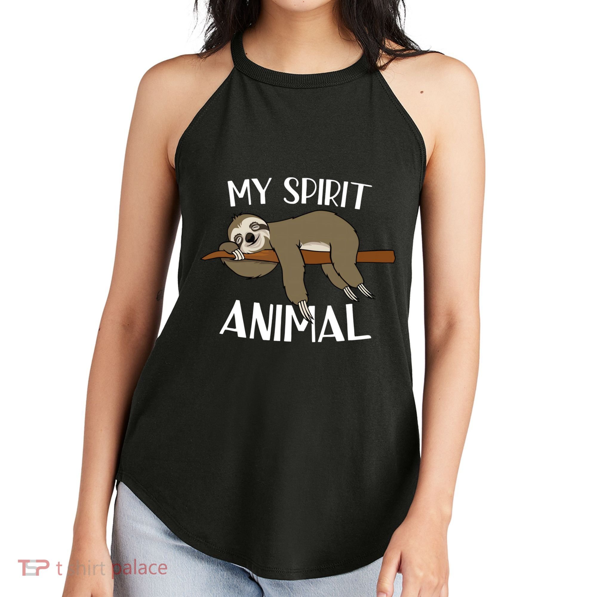 My Spirit Animal Is A Sloth Women's Perfect Tri Rocker Tank