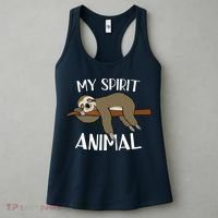 My Spirit Animal Is A Sloth Women's Tank Top thumb 3