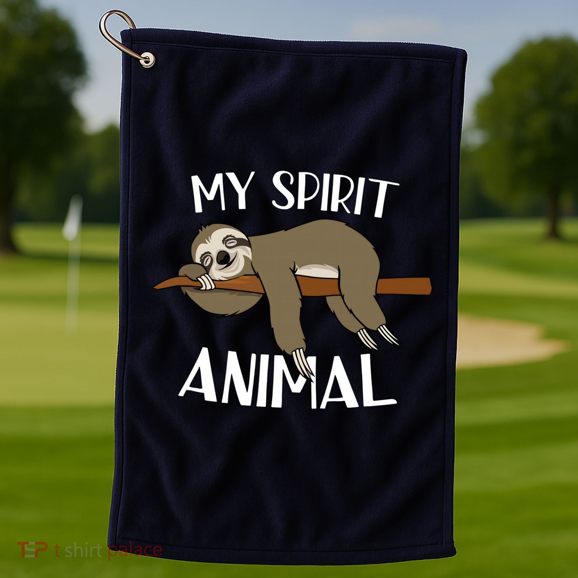 My Spirit Animal Is A Sloth Golf Towel