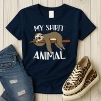My Spirit Animal Is A Sloth Women's T-Shirt thumb 3