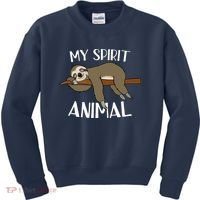 My Spirit Animal Is A Sloth Kids Sweatshirt thumb 0