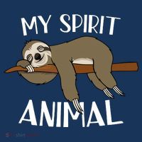 My Spirit Animal Is A Sloth Kids Sweatshirt thumb 2