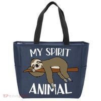 My Spirit Animal Is A Sloth Tote Bag thumb 0