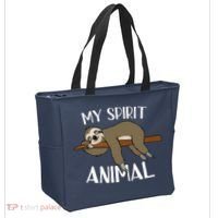 My Spirit Animal Is A Sloth Tote Bag thumb 2