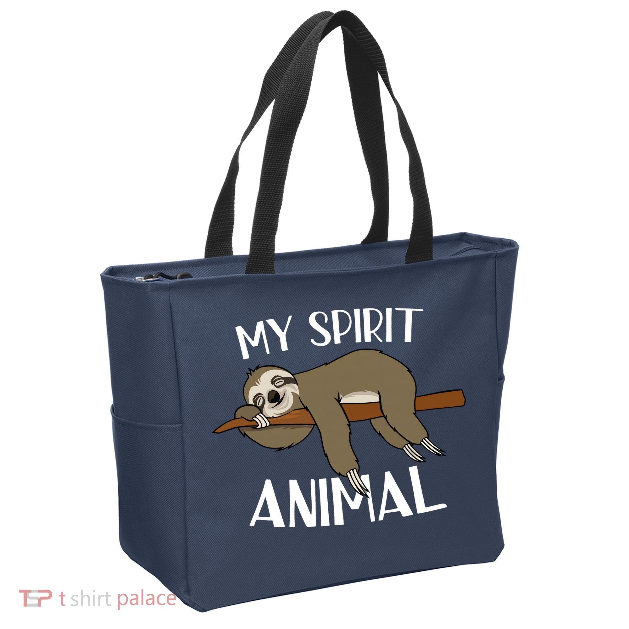 My Spirit Animal Is A Sloth Tote Bag