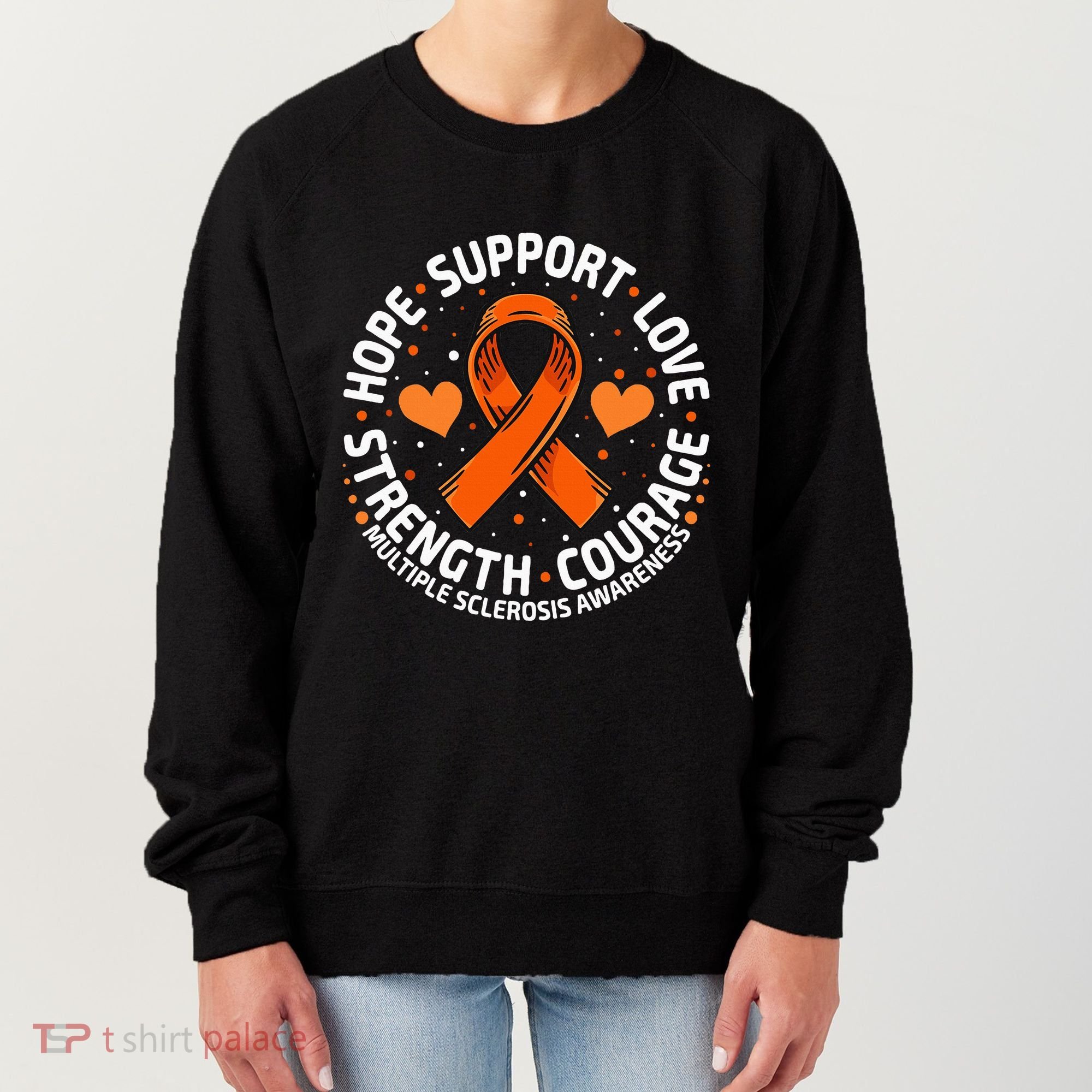 Multiple Sclerosis Awareness Family Support Ms Awareness Women's Sweatshirt