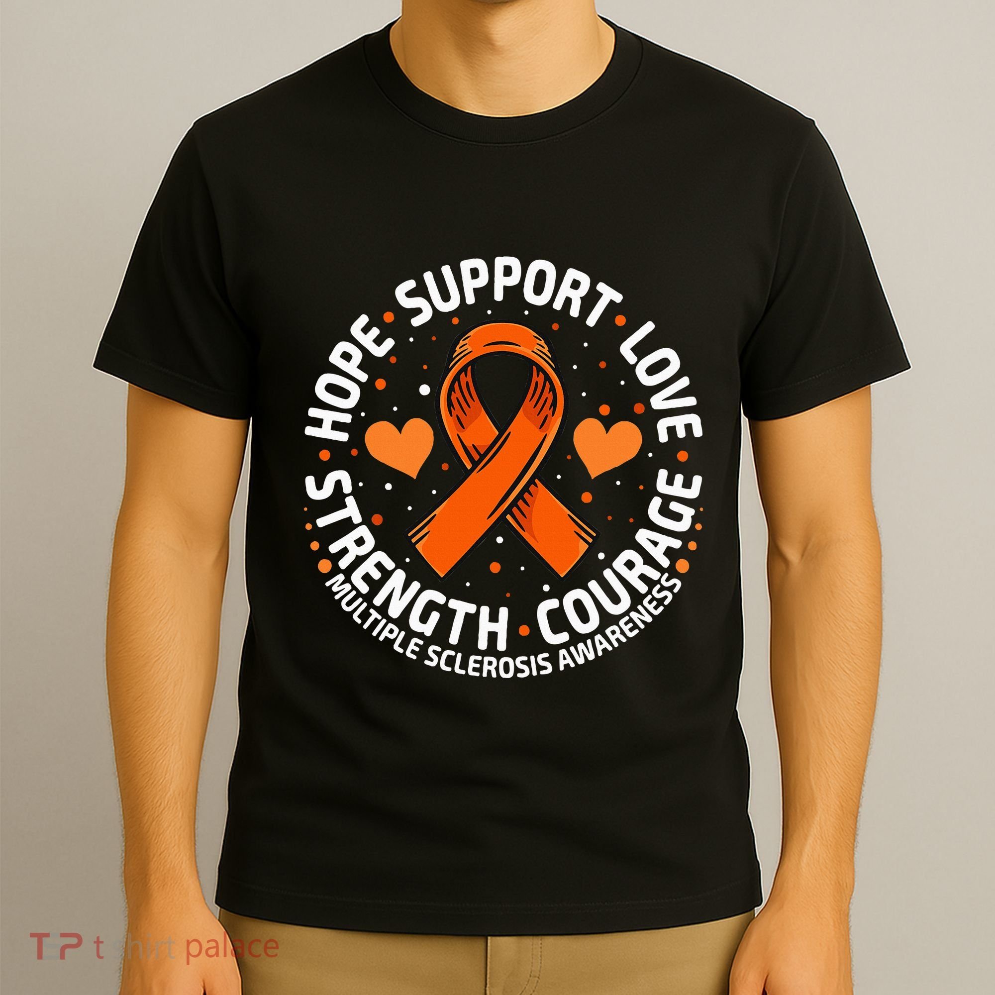 Multiple Sclerosis Awareness Family Support Ms Awareness T-Shirt
