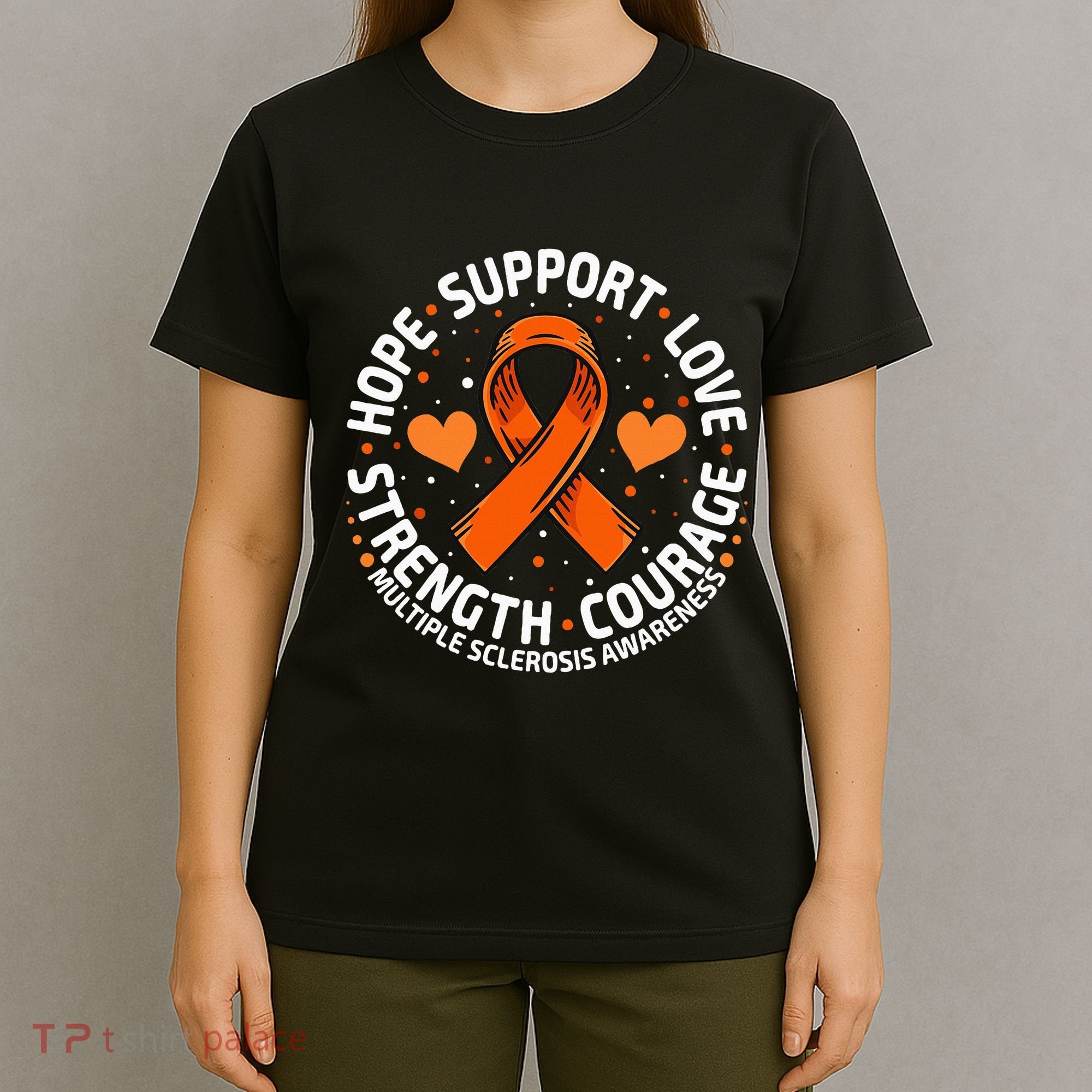 Multiple Sclerosis Awareness Family Support Ms Awareness T-Shirt