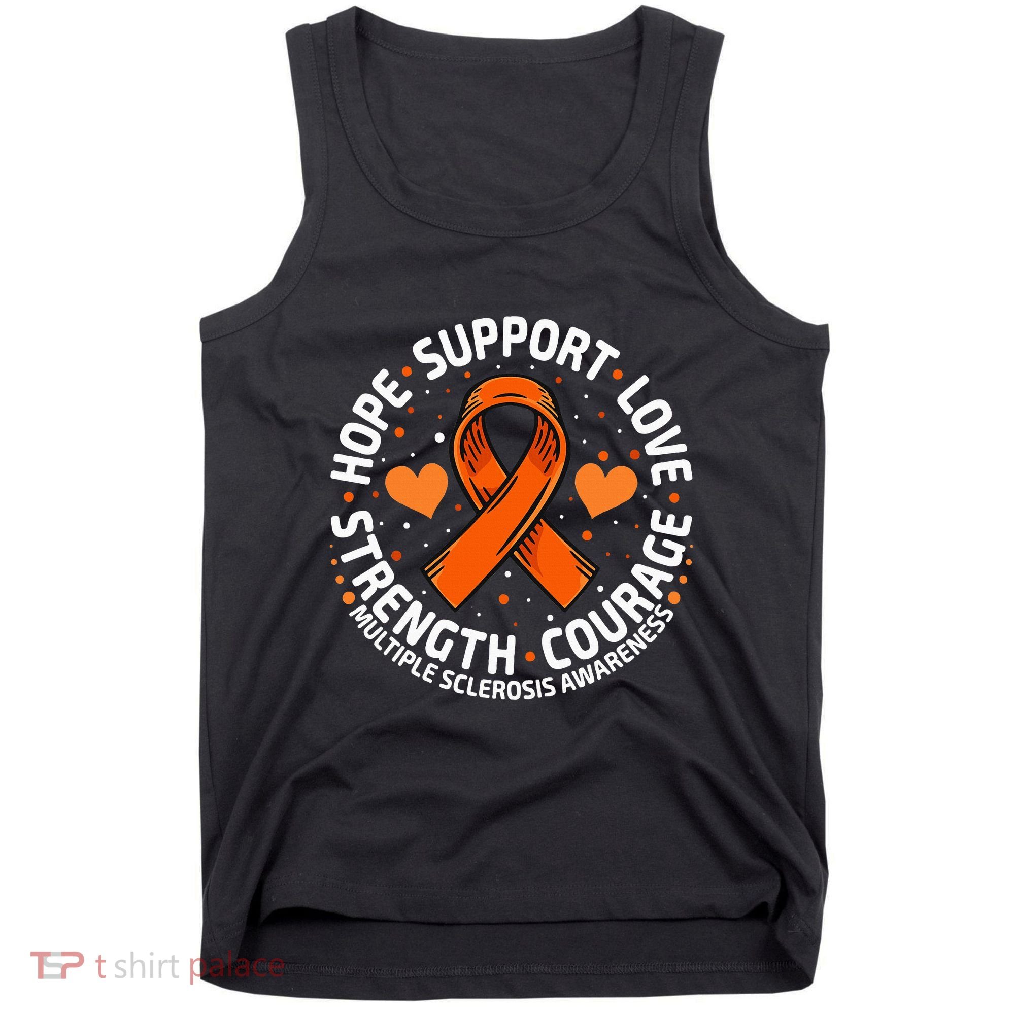 Multiple Sclerosis Awareness Family Support Ms Awareness Tank Top