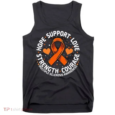 Multiple Sclerosis Awareness Family Support Ms Awareness Tank Top