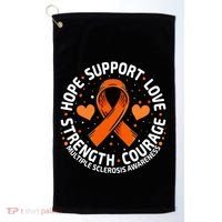 Multiple Sclerosis Awareness Family Support Ms Awareness Golf Towel thumb 0