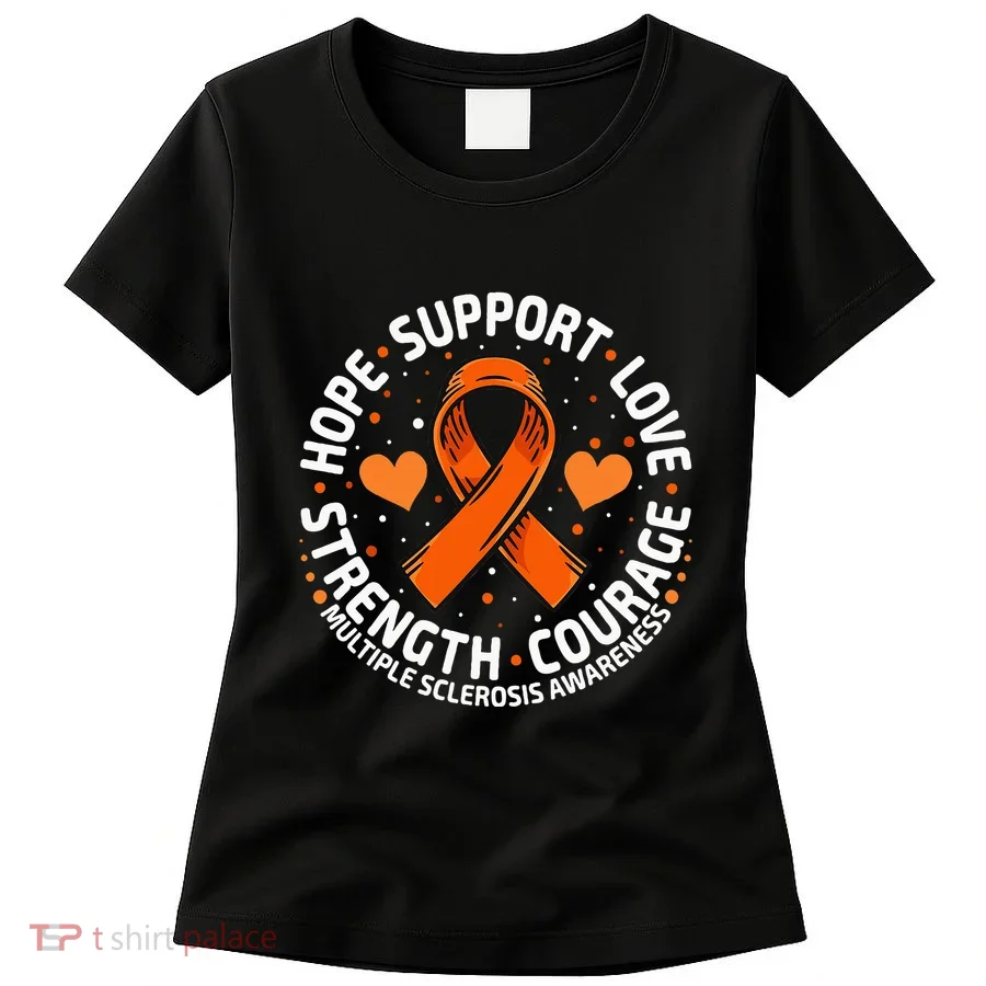 Multiple Sclerosis Awareness Family Support Ms Awareness Women's T-Shirt