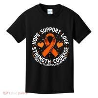 Multiple Sclerosis Awareness Family Support Ms Awareness Kids T-Shirt thumb 0