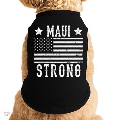 Maui Strong American Flag Doggie Tank