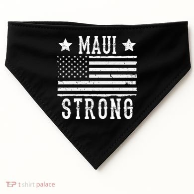 Maui Strong American Flag USA-Made Doggie Bandana