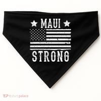 Maui Strong American Flag USA-Made Doggie Bandana thumb 0
