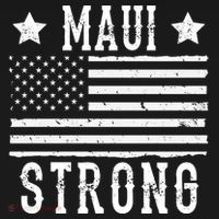 Maui Strong American Flag USA-Made Doggie Bandana thumb 2