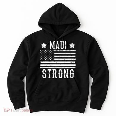 Maui Strong American Flag Hoodie