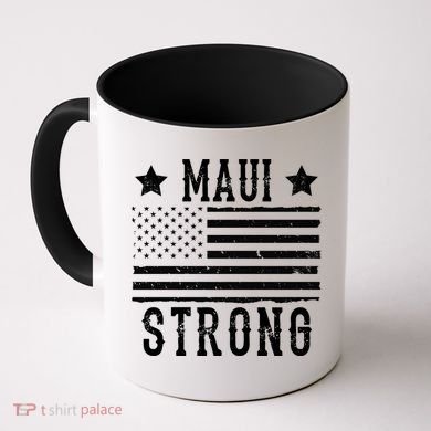 Maui Strong American Flag Coffee Mug