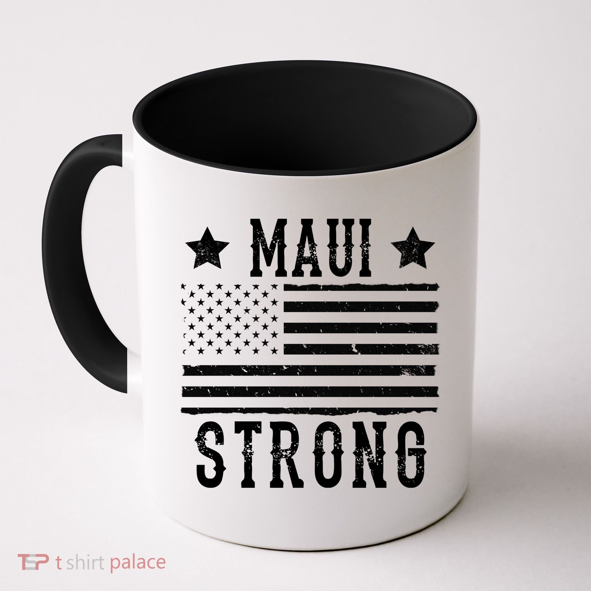 Maui Strong American Flag Coffee Mug