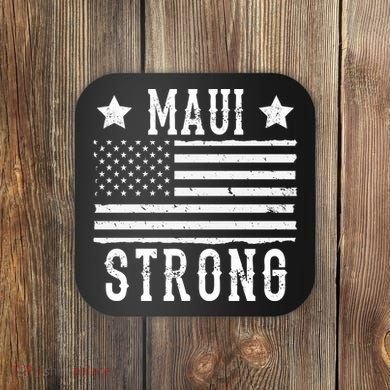 Maui Strong American Flag Coaster