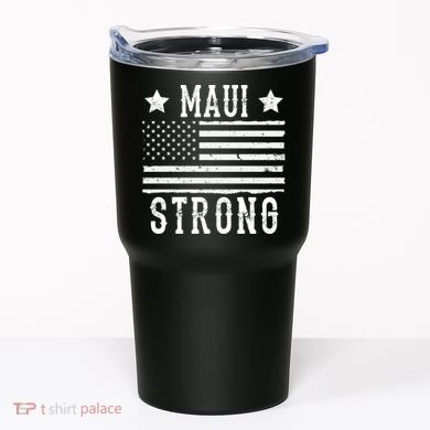 Maui Strong American Flag Tumbler