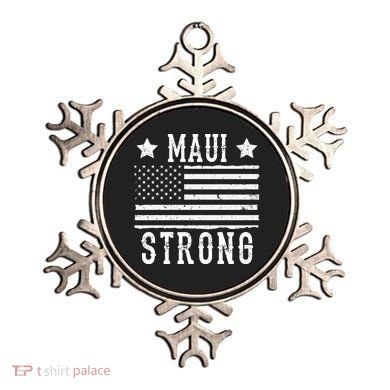 Maui Strong American Flag Ornament