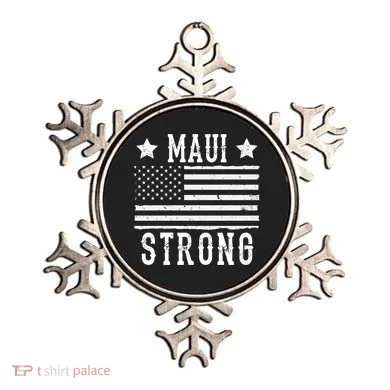 Maui Strong American Flag Ornament