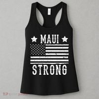 Maui Strong American Flag Women's Tank Top thumb 3