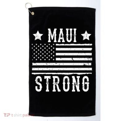 Maui Strong American Flag Golf Towel