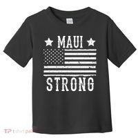 Maui Strong American Flag Toddler T-Shirt thumb 0