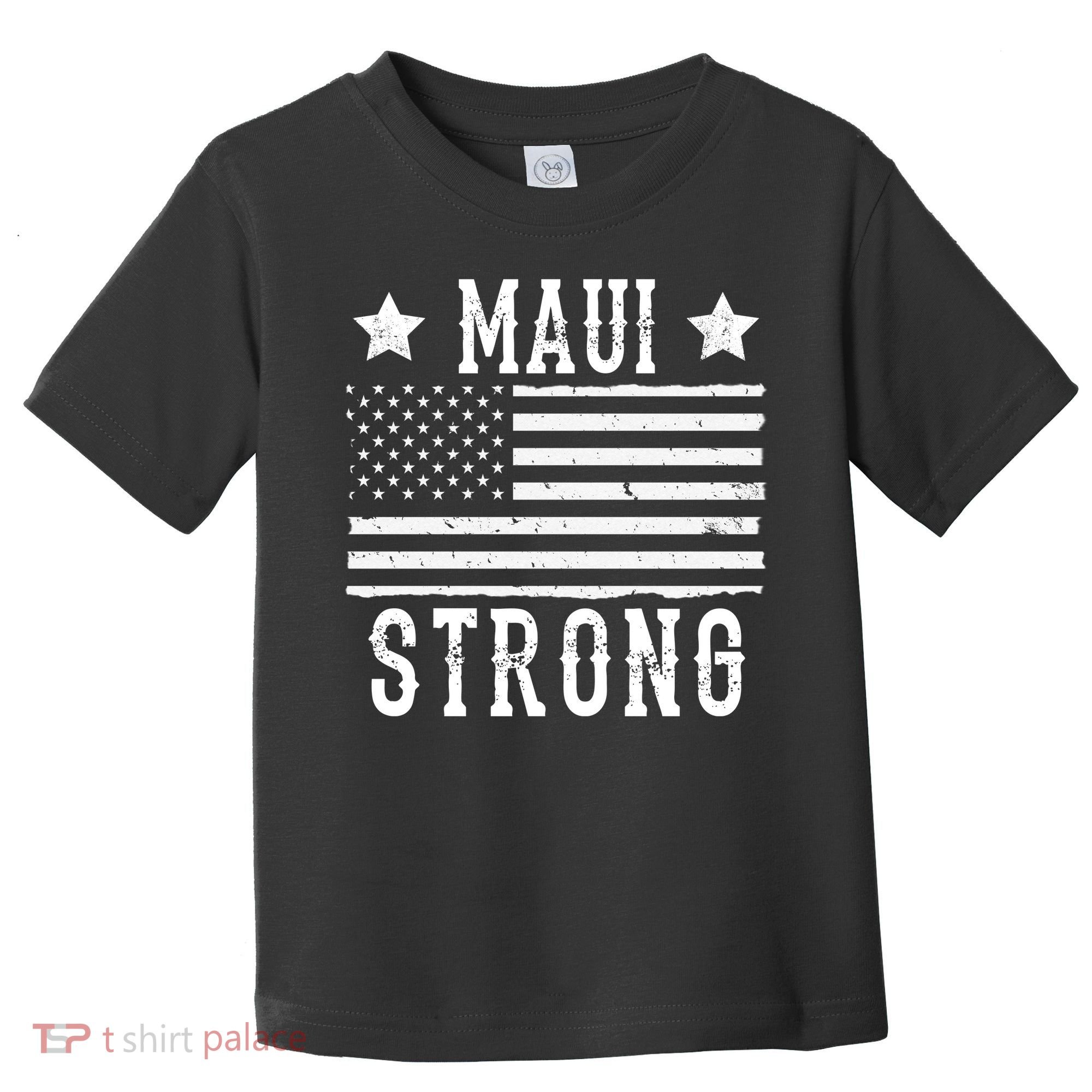 Maui Strong American Flag Toddler T-Shirt