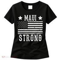 Maui Strong American Flag Women's T-Shirt thumb 0