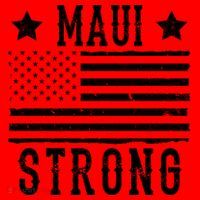 Maui Strong American Flag Santa Hat thumb 1