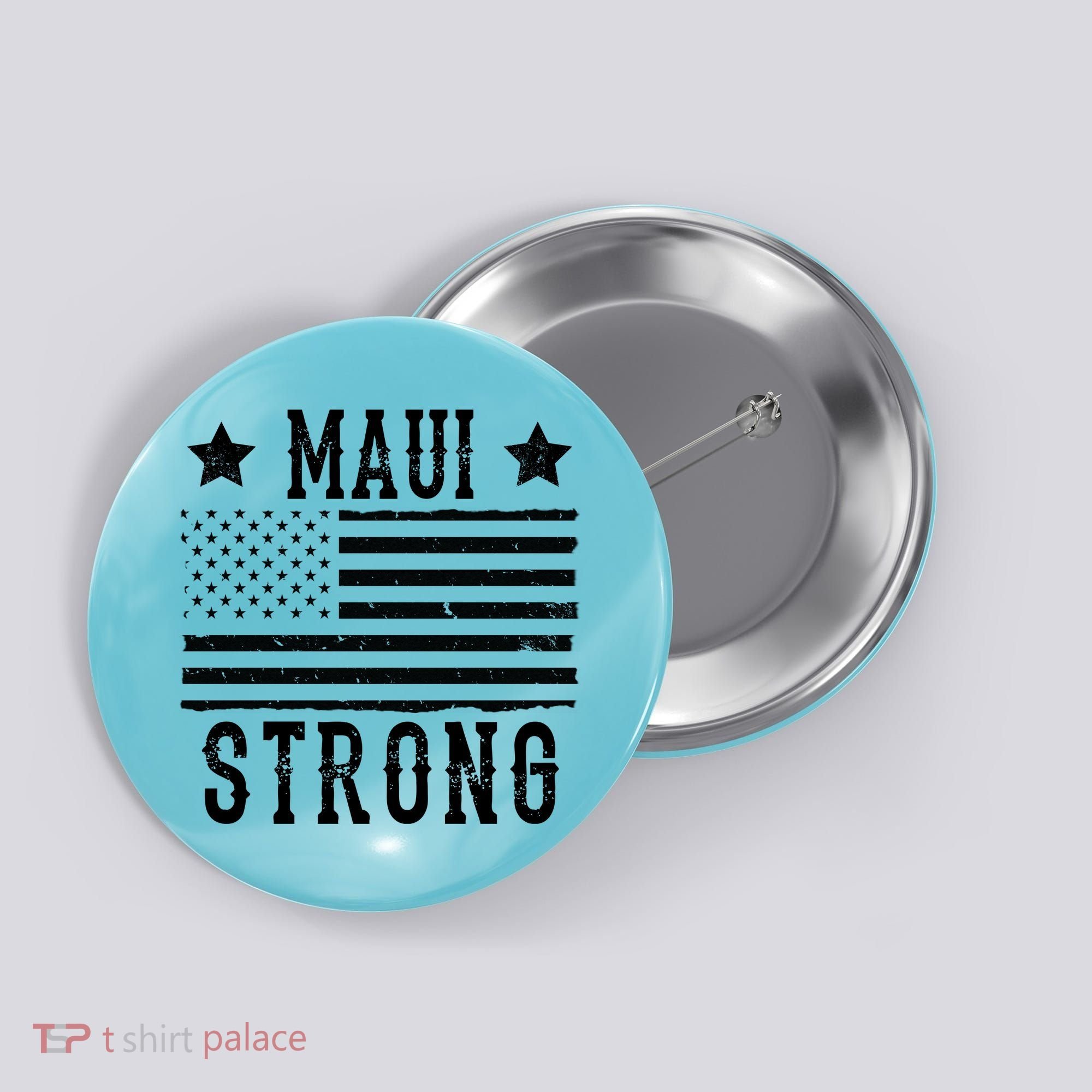 Maui Strong American Flag Button