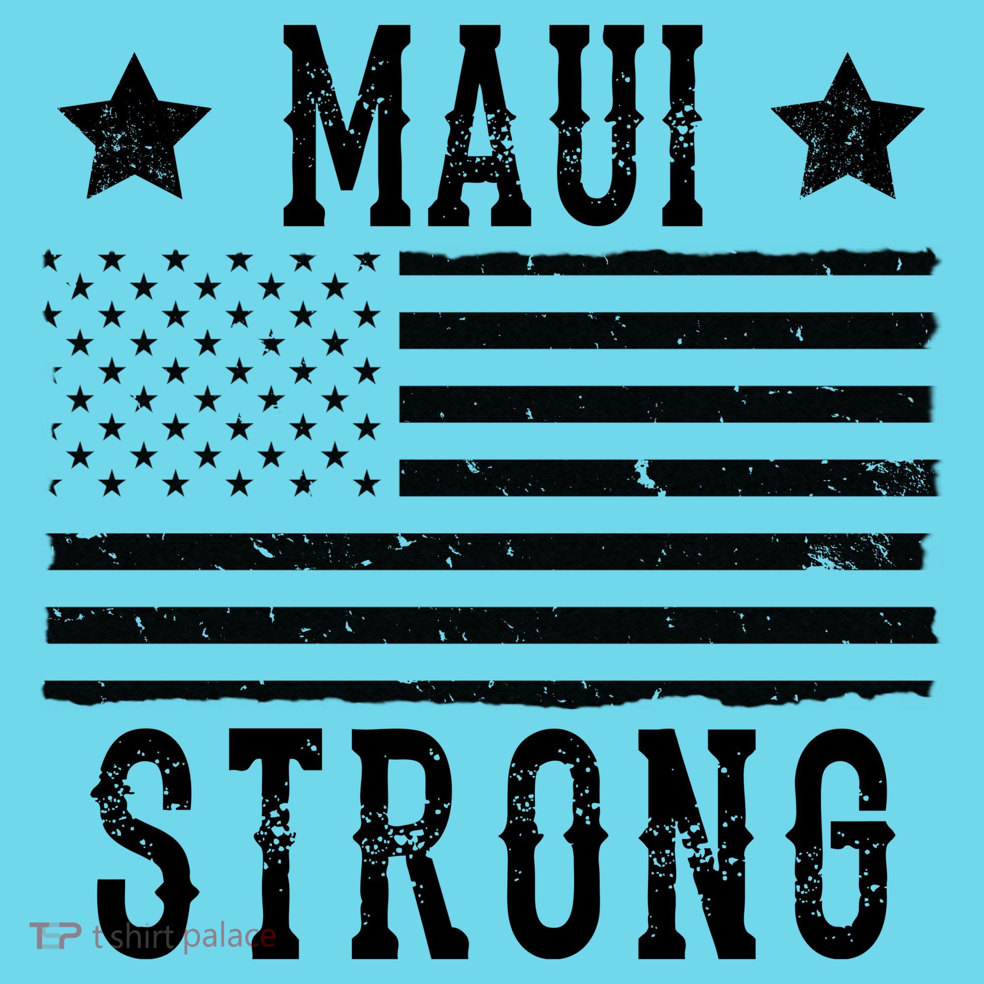 Maui Strong American Flag Kids Long Sleeve Shirt
