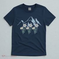 Mountains Switzerland Alps Edelweiss Basket Alpine Flower T-Shirt thumb 5