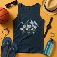 Mountains Switzerland Alps Edelweiss Basket Alpine Flower Tank Top thumb 4