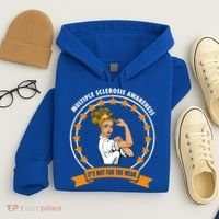 Multiple Sclerosis Awareness Ms Warrior Mom Unbreakable Gift Hoodie thumb 4