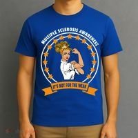 Multiple Sclerosis Awareness Ms Warrior Mom Unbreakable Gift T-Shirt thumb 3