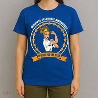 Multiple Sclerosis Awareness Ms Warrior Mom Unbreakable Gift T-Shirt thumb 4