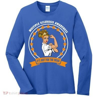 Multiple Sclerosis Awareness Ms Warrior Mom Unbreakable Gift Women's Long Sleeve Shirt