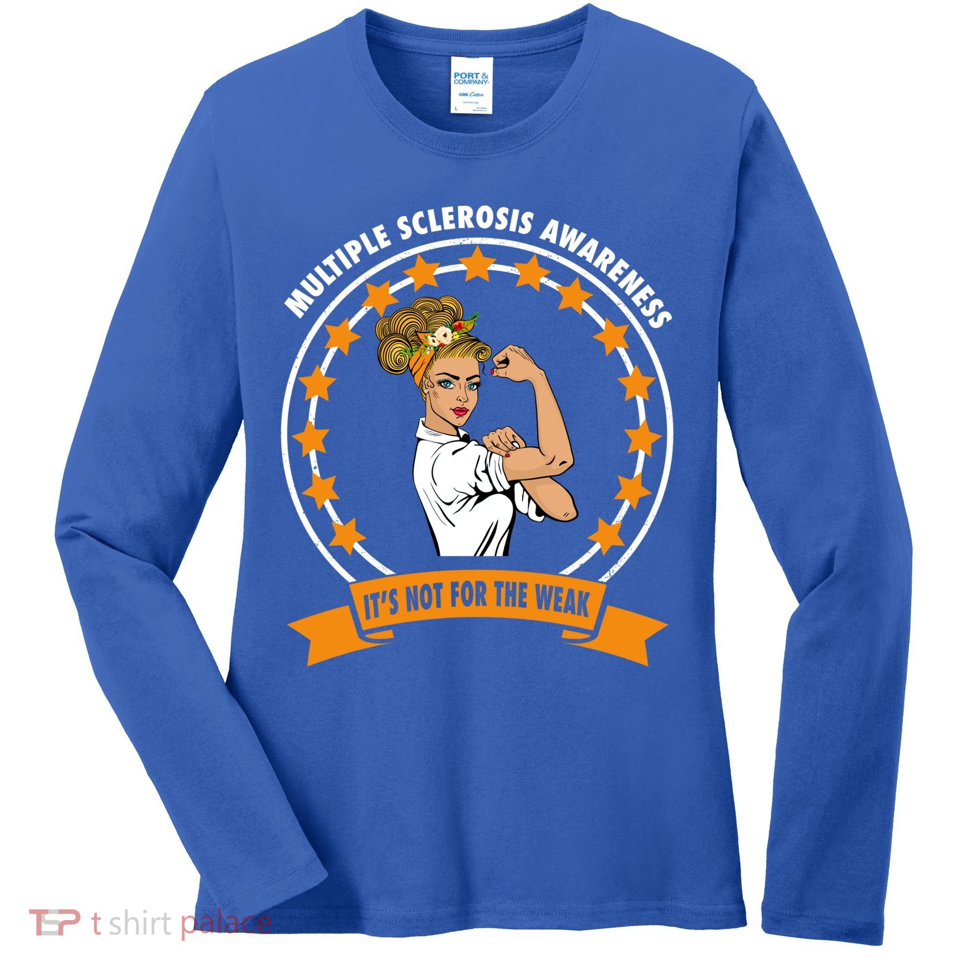 Multiple Sclerosis Awareness Ms Warrior Mom Unbreakable Gift Women's Long Sleeve Shirt