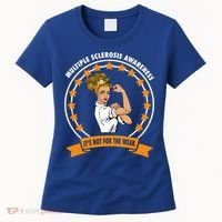 Multiple Sclerosis Awareness Ms Warrior Mom Unbreakable Gift Women's T-Shirt thumb 0