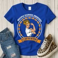 Multiple Sclerosis Awareness Ms Warrior Mom Unbreakable Gift Women's T-Shirt thumb 3