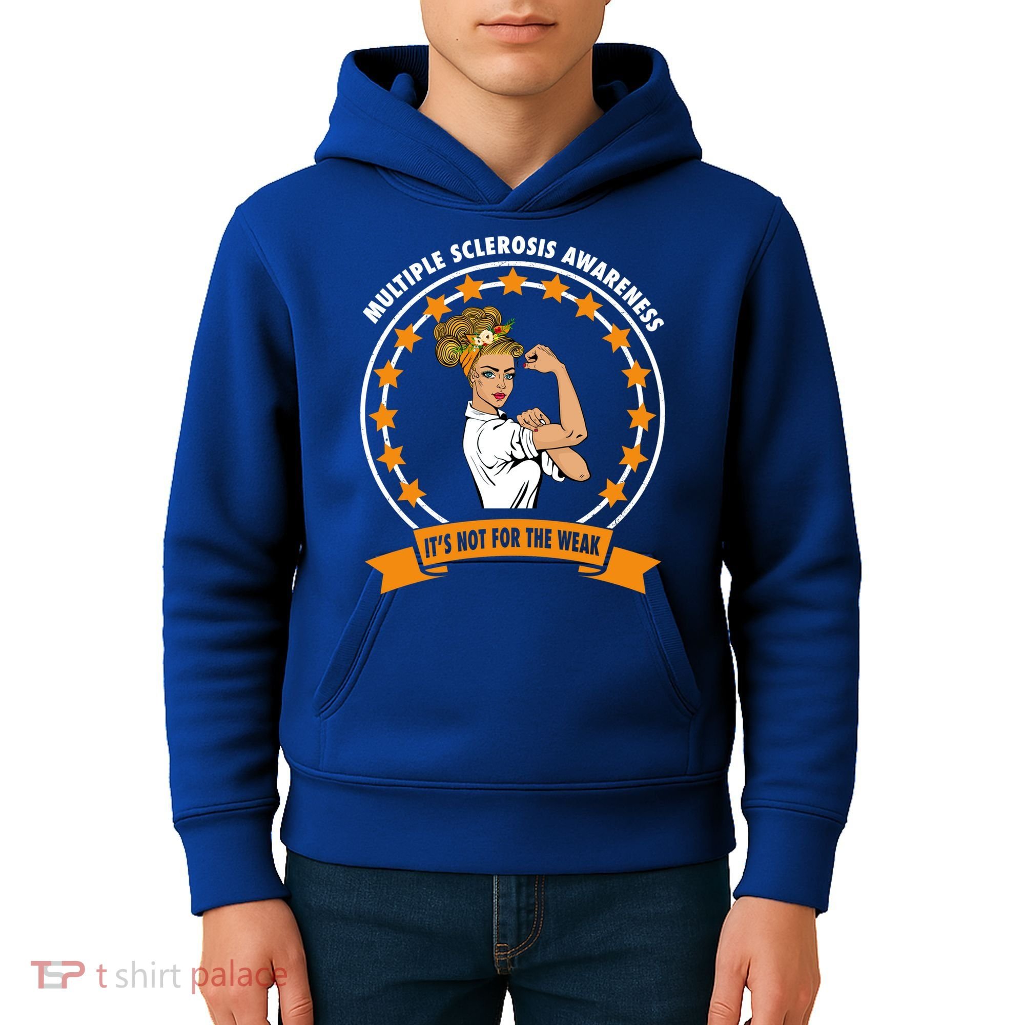 Multiple Sclerosis Awareness Ms Warrior Mom Unbreakable Gift Kids Hoodie