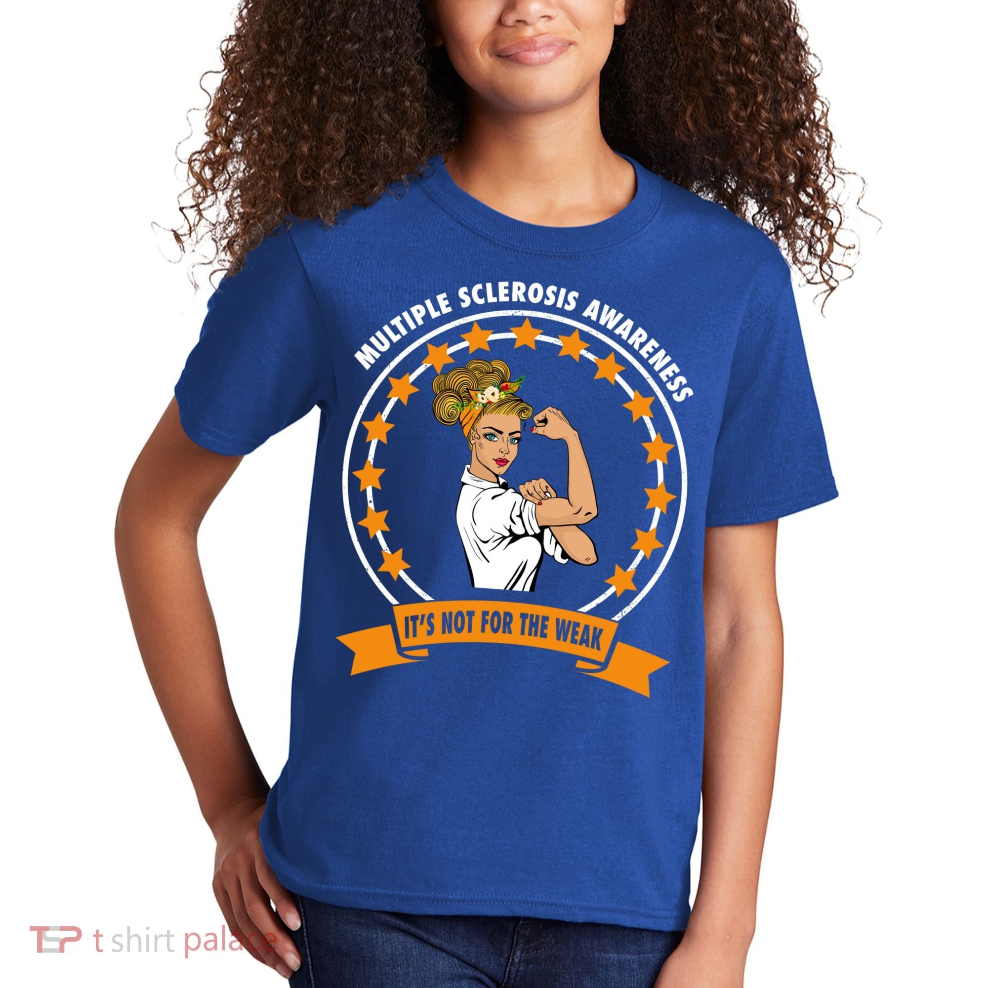 Multiple Sclerosis Awareness Ms Warrior Mom Unbreakable Gift Kids T-Shirt