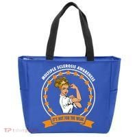Multiple Sclerosis Awareness Ms Warrior Mom Unbreakable Gift Tote Bag thumb 0