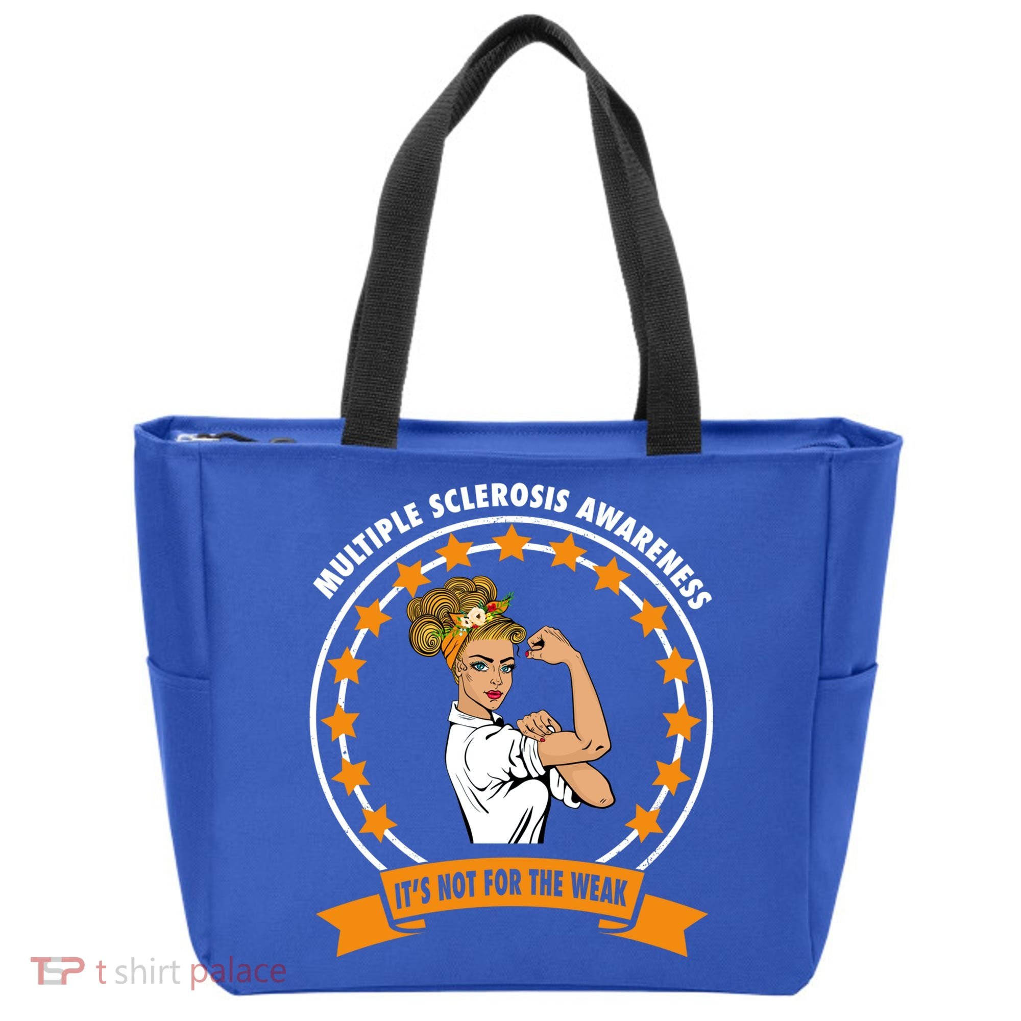 Multiple Sclerosis Awareness Ms Warrior Mom Unbreakable Gift Tote Bag