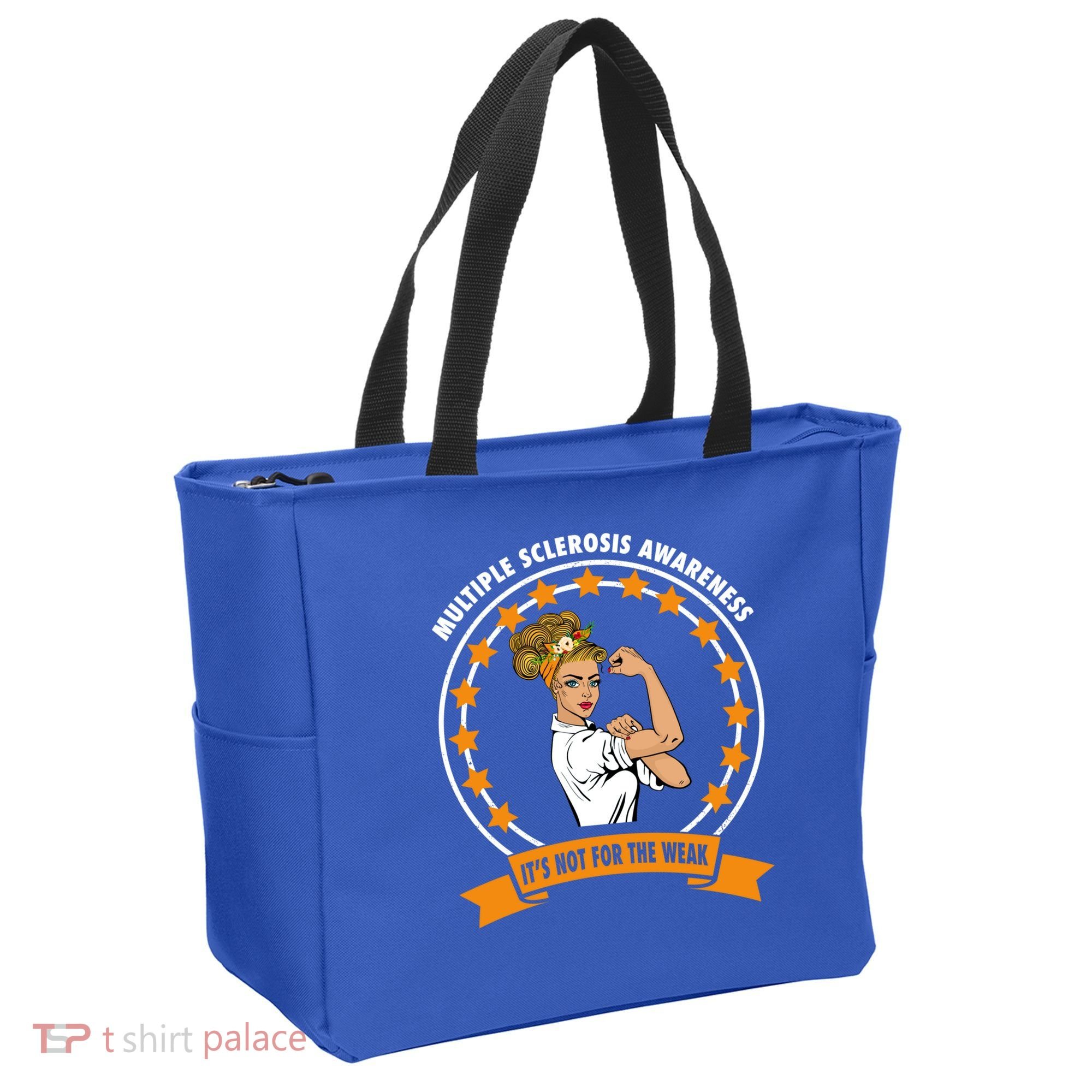 Multiple Sclerosis Awareness Ms Warrior Mom Unbreakable Gift Tote Bag